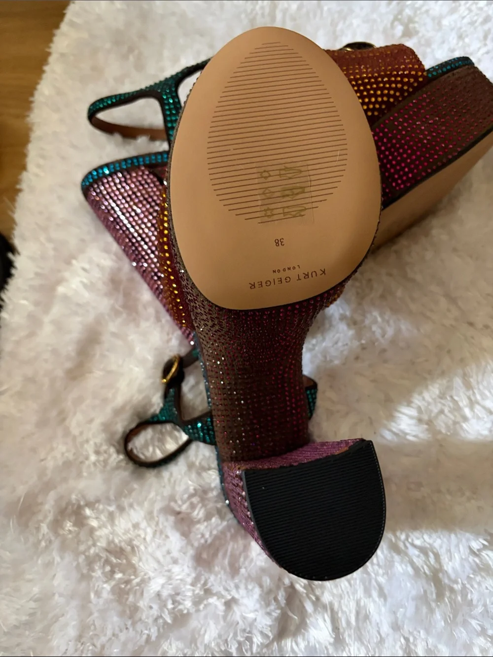 Kurt Geiger embellished slingback